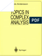 Topics in Complex Analysis Mats Andersson PDF