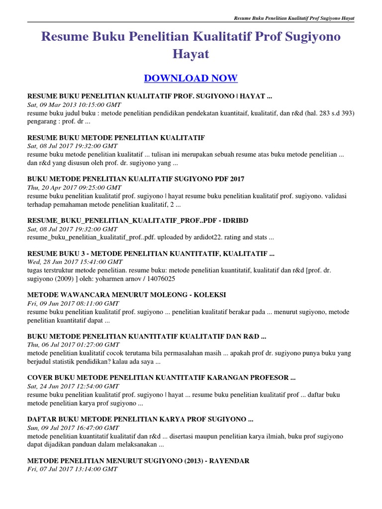 Download Buku Metode Penelitian Pendidikan Gratis