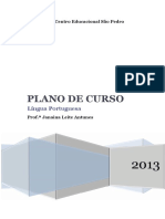 Plano de Curso 2013 Lingua Portuguesa 6 Ao 9 Ano PDF