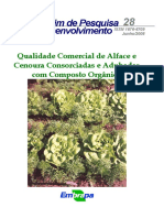 Bot028 - Qualidade Comercial de Alface e Cenoura Consorciadas e Adubadas Com Composto Orgânico.