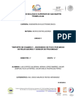 Reporte de Examen V Encendido de Focos Por Rele PDF