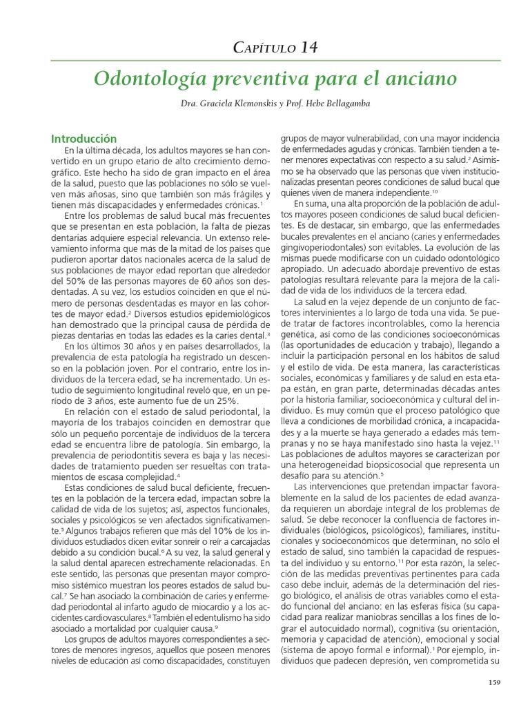 Salud Bucal en Adultos Mayores | PDF | Vejez | Dentadura postiza