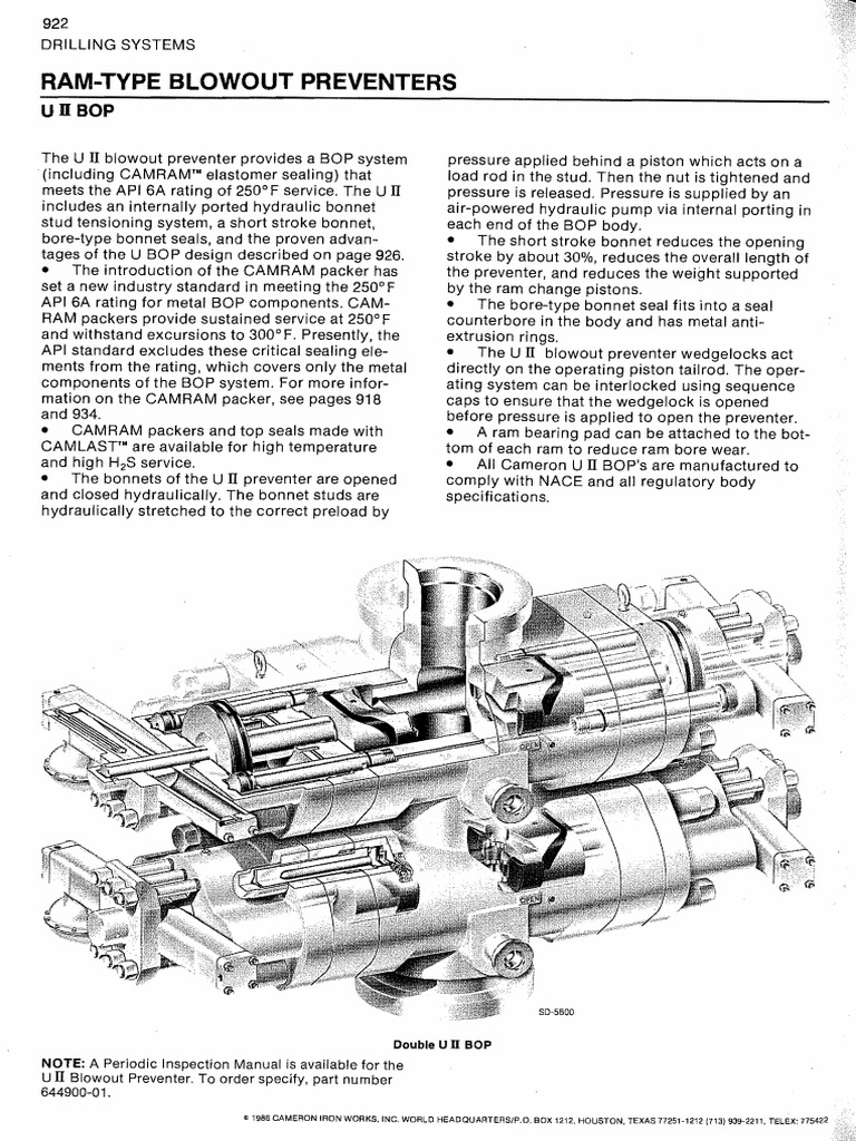 Cameron U2BOP DataSheet PDF | PDF | Mechanical Engineering | Gas ...