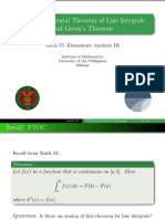 M55 Lec15 The Fundamental Theorem of Line Integrals and Greens Theorem PDF