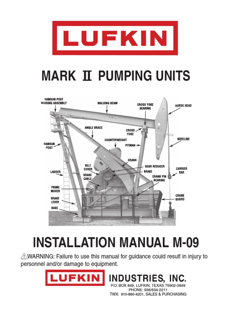 Ge Lufkin Mark II Install Manual 1 PDF Nut (Hardware) Screw
