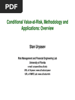 Uryasev - Cvar Metodology and Application