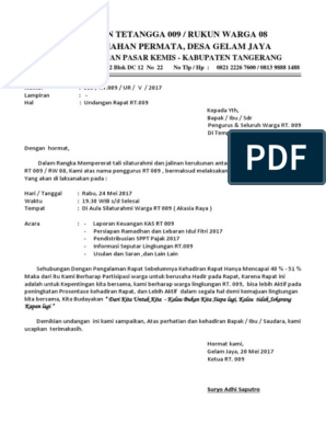 Undangan Rapat Rt Siap Print Suryo Docx