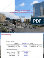 STATS 330: Lecture 6: Inference For The Multiple Regression Model