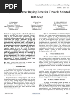 Download Study on Consumer Buying Behavior Towards Selected Bath Soap by International Journal of Innovative Science and Research Technology  SN353632164 doc pdf