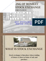 Working of Bombay Stock Exchange