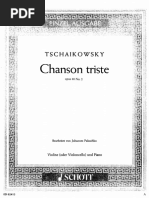 Tchaikovsky Chanson Triste Viola Piano