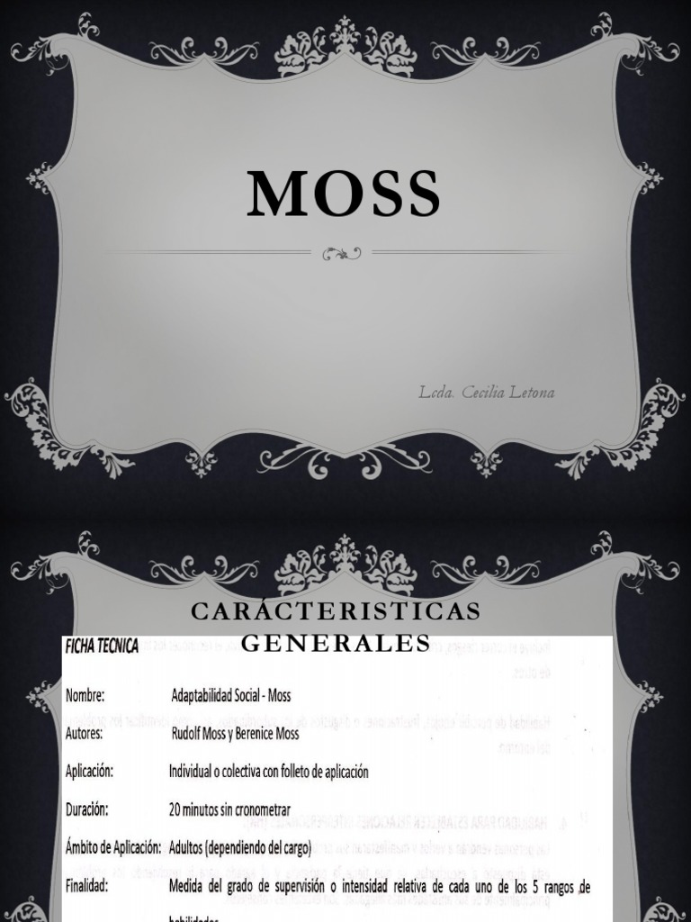 Moss PPT PDF | PDF