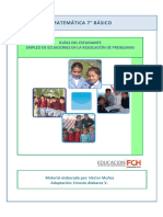 Estudiante 7mo Empleo Ecuaciones Resolucion PDF