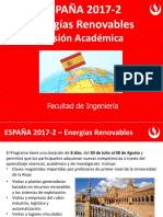 2017-2 Misión Académica Ingenieria A España - Energias Renovables