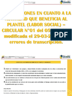 Actividad Que Beneficia Al Plantel o Comunidad (Labor Social)