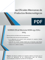 Normas Oficiales Mexicanas de Biotecnológia