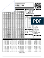 LJK Format Folio f4 Pilihan Ganda Dan Essay