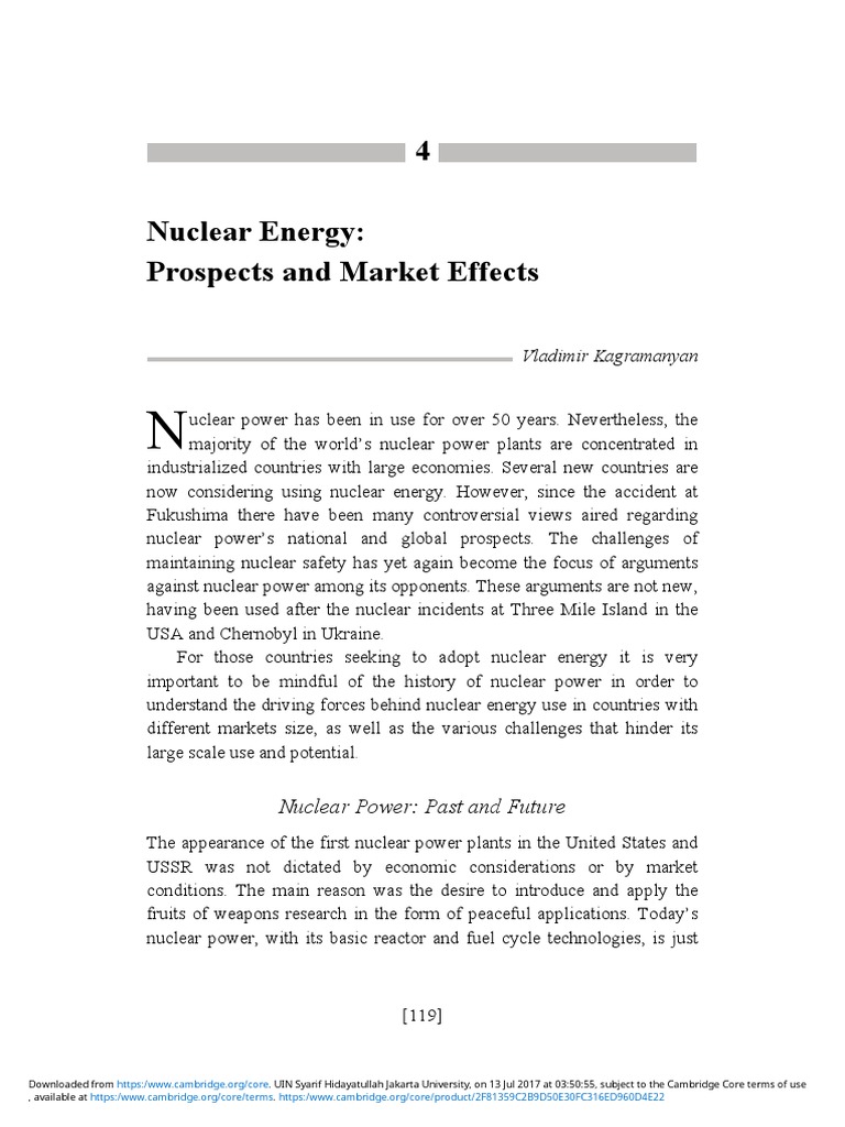 Nuclear Energy: Market Impact and Future | PDF | Nuclear Power ...