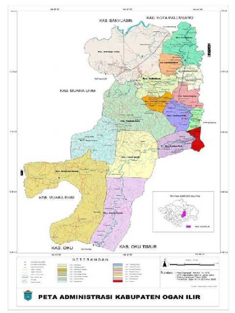 PETA Kabupaten Ogan Ilir