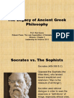 The Legacy of Ancient Greek Philosophy
