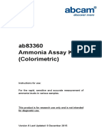 Ab83360 Ammonia Assay Kit Protocol v6 (Website)