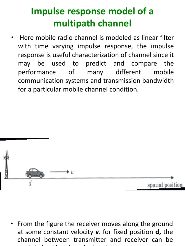 Impulse Response in Multipath Channels | PDF