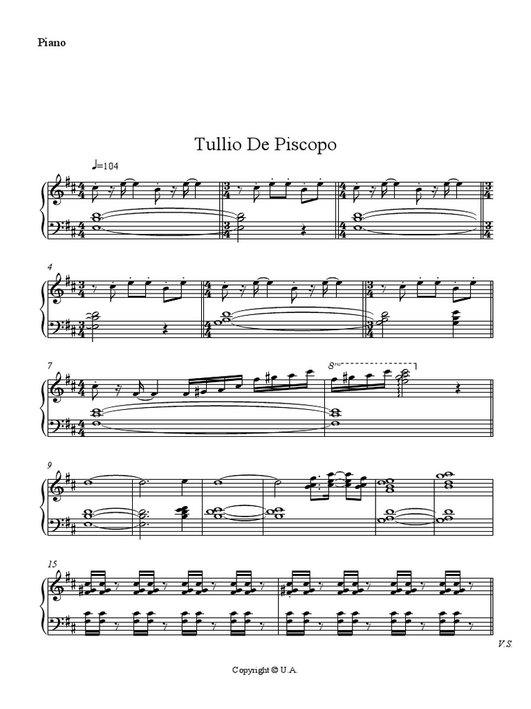 Tullio de Piscopo Piano PDF PDF