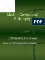Modern Correctional Philosophy- Revised 12.24.15