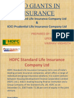 Two Giants in Insurance: HDFC Standard Life Insurance Company LTD & ICICI Prudential Life Insurance Company LTD