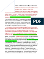 Title? Example: Prevention and Management of Type 2 Diabetes