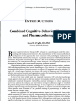 Introduction Combined cognitive-behavior therapy and pharnacotherapy