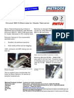 Chromet 9MV-N Electrodes For Header Fabrication