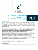 Ybette's Creative Community Grant Application Fall 2016
