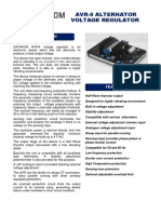 Avr-8 Alternator Voltage Regulator: Description