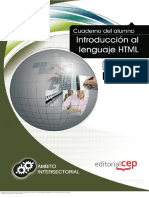 Cuaderno Del Alumno. Introducción Al Lenguaje HTML. Formación para El Empleo