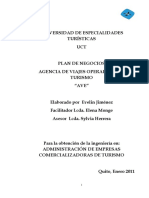 PLAN DE NEGOCIOS AGENCIA DE VIAJES OPERADOR DE TURISMO AVE.pdf