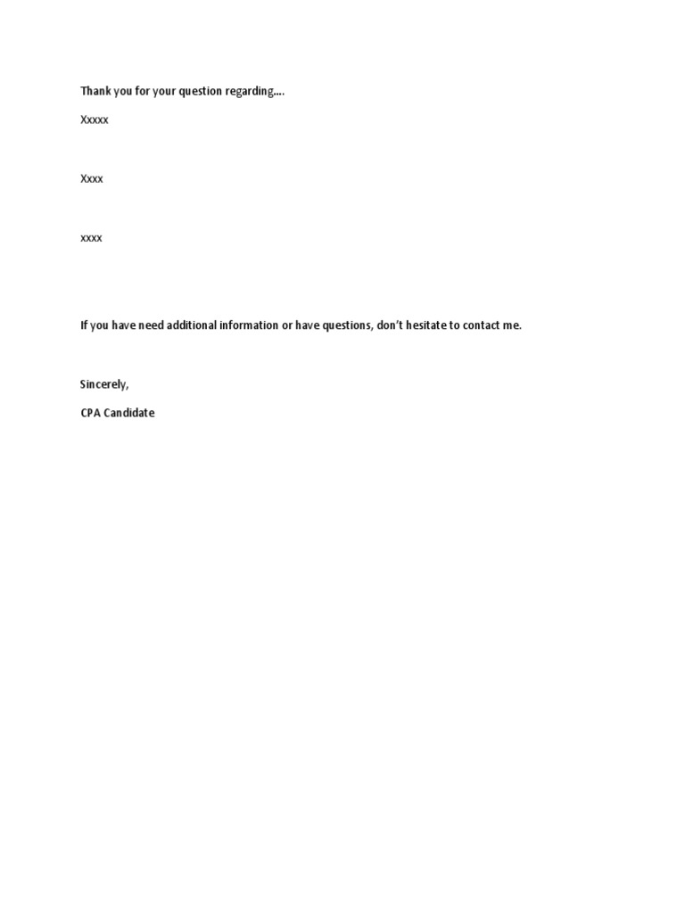 BEC Written Question Template PDF