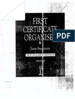 First Certificate Organiser