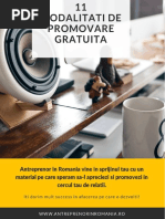 eBook - 11 Modalitati de Promovare GRATUITA