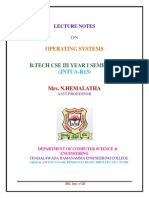 OS- Lecture Notes