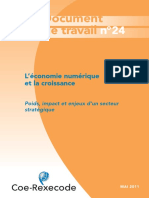 Document de Travail 24 Economie Numerique Croissance Mai 2011 PDF