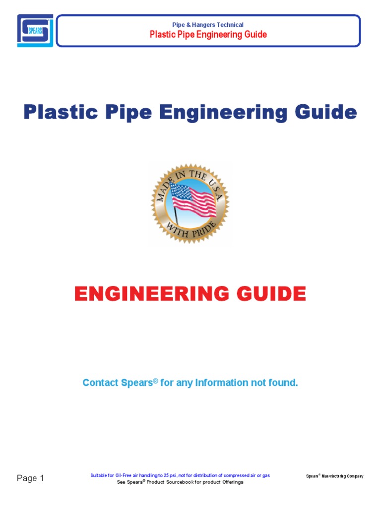 Plastic Pipe Engineering Guide PDF Polyvinyl Chloride Pipe (Fluid