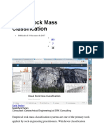 Visual Rock Mass Classification