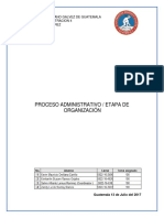 Proceso Administrativo - Etapa de Organización