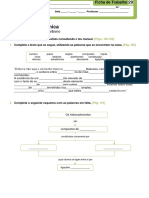 Química - Ficha de Trabalho 29 sobre Compostos de Carbono