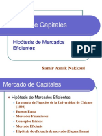 Hipotesis Mercados Eficientes