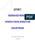 Reservoir Rock Properties Interfecial Tention, Wetability and Capillary Presure