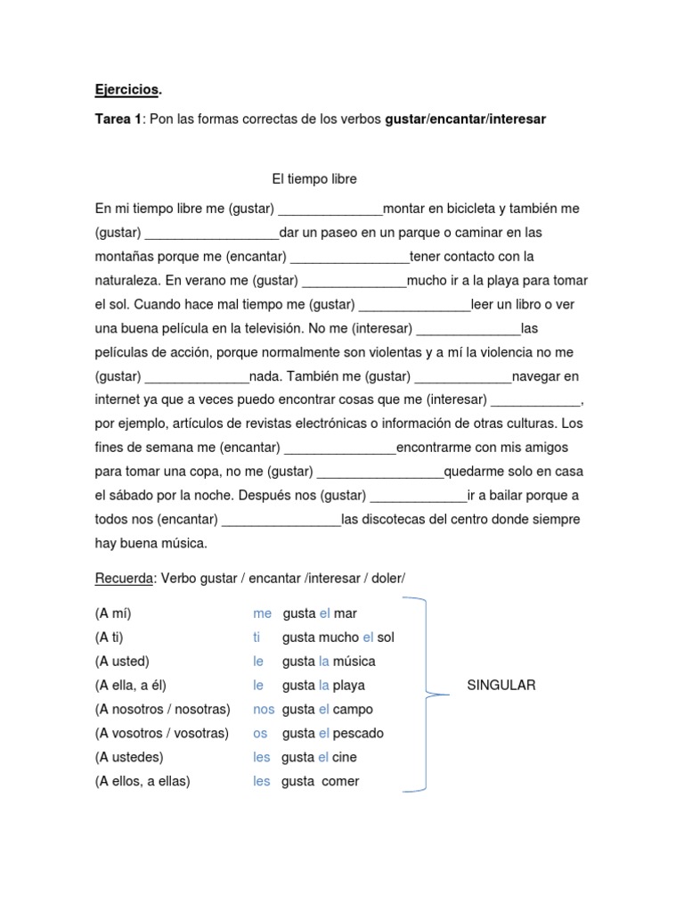 ejercicios-de-los-verbos-gustar-encantar-ocio-prueba-gratuita-de-30-d-as-scribd