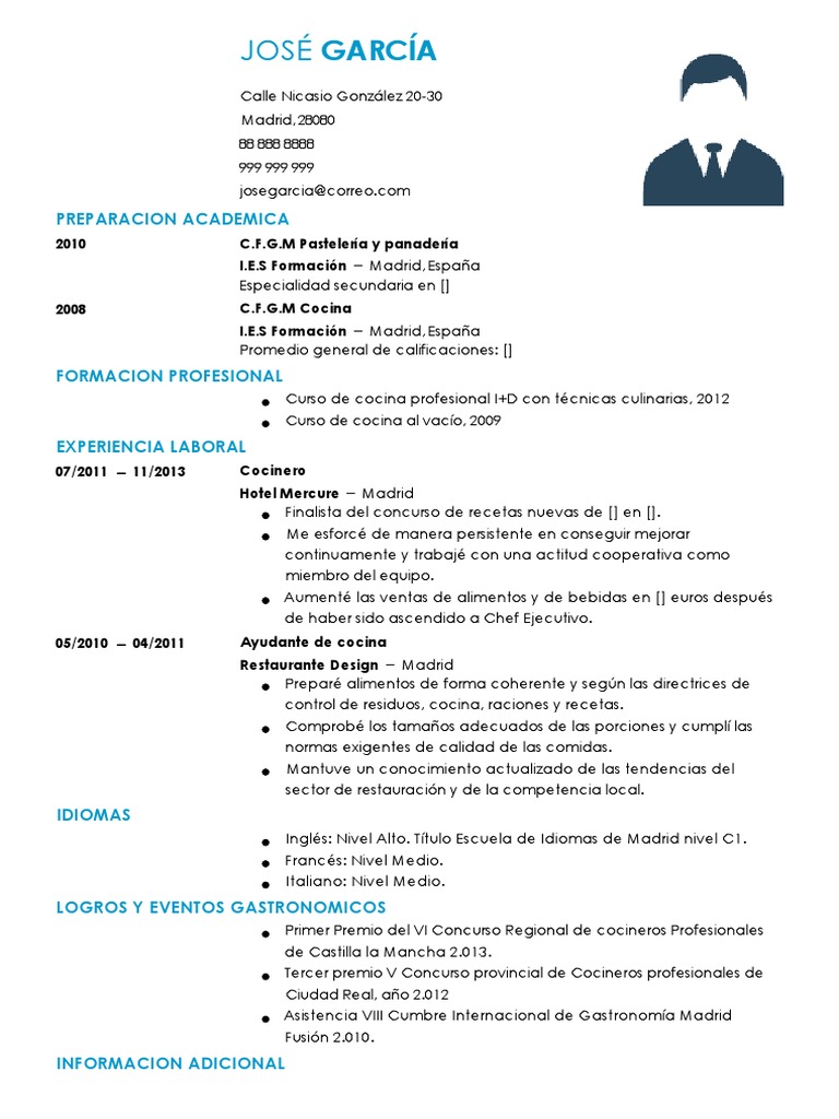 Curriculum vitae gastronomia 07 image