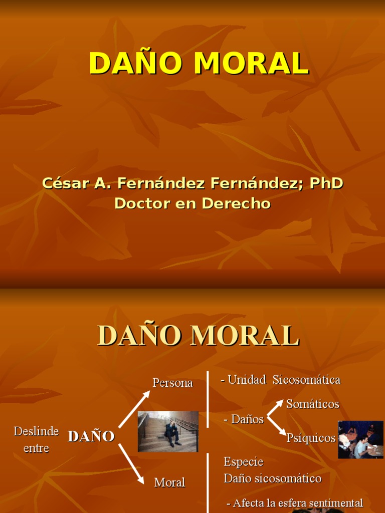 DAÑO MORAL.ppt | Libertad de expresión | Caso de ley